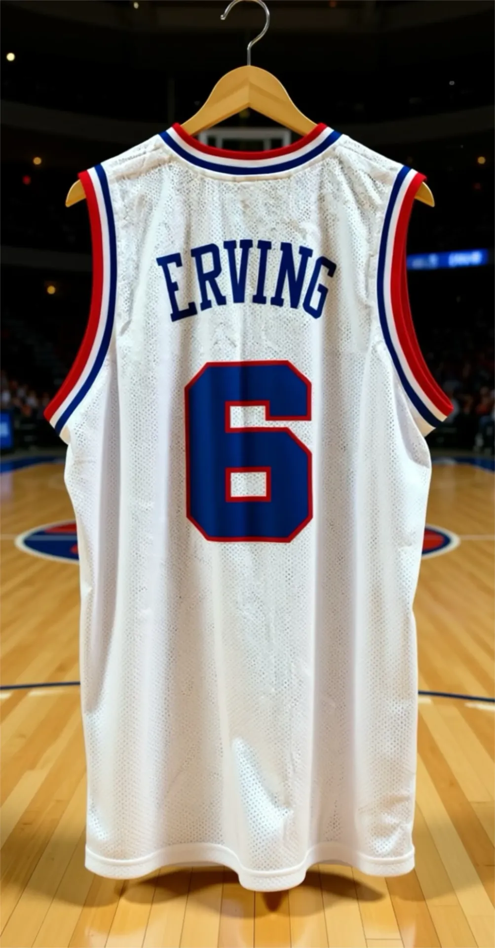 Jersey Julius Erving "Dr J" Signé