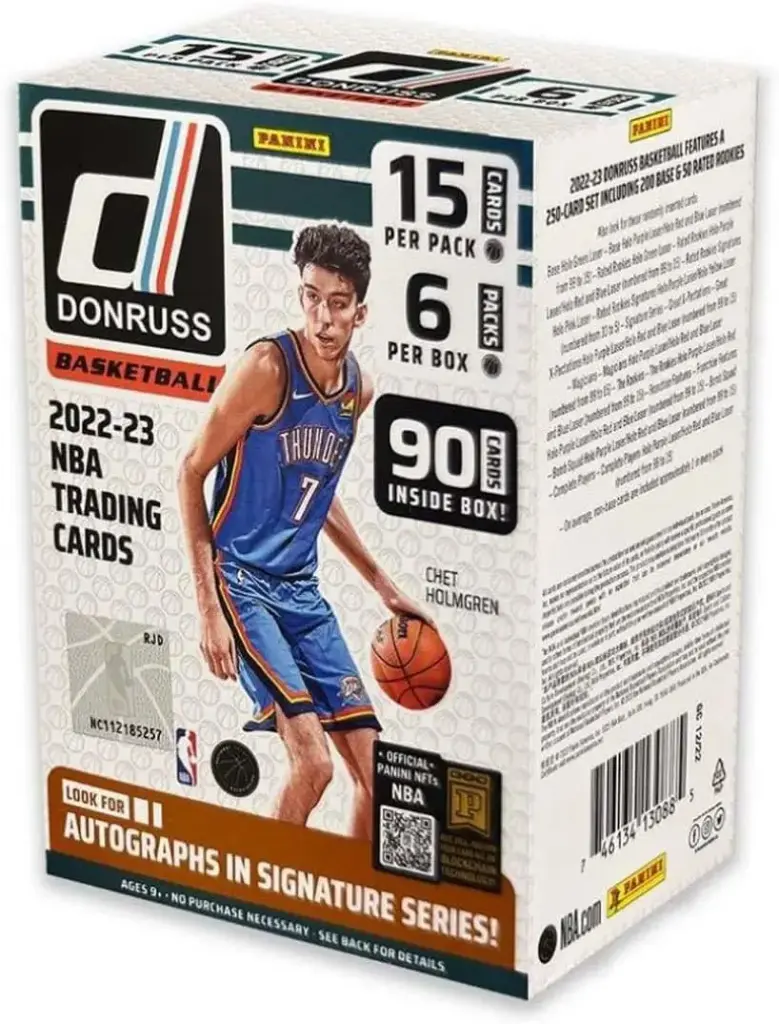 2022-23 Panini Donruss Basketball Trading Card 6-Pack Blaster Box (90 Cards)