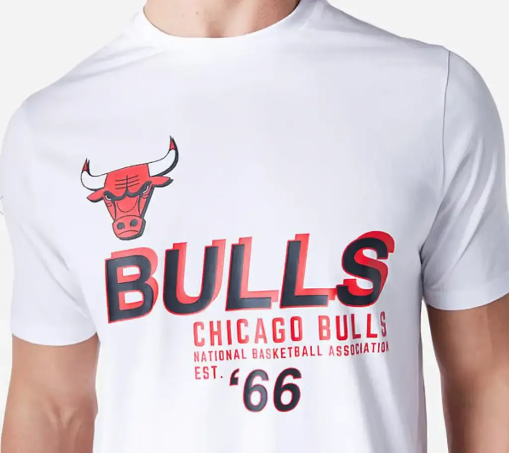 Tee Shirt New ERA WHITE BULLS 66