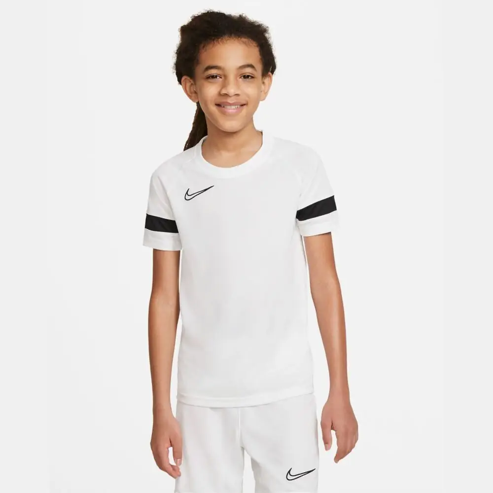 Tee Shirt Nike Dry fit bi color BLANC BLEU MARINE 