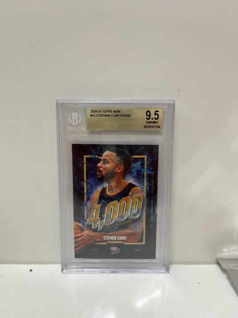 Curry Graded Card 4000 career 3 pts