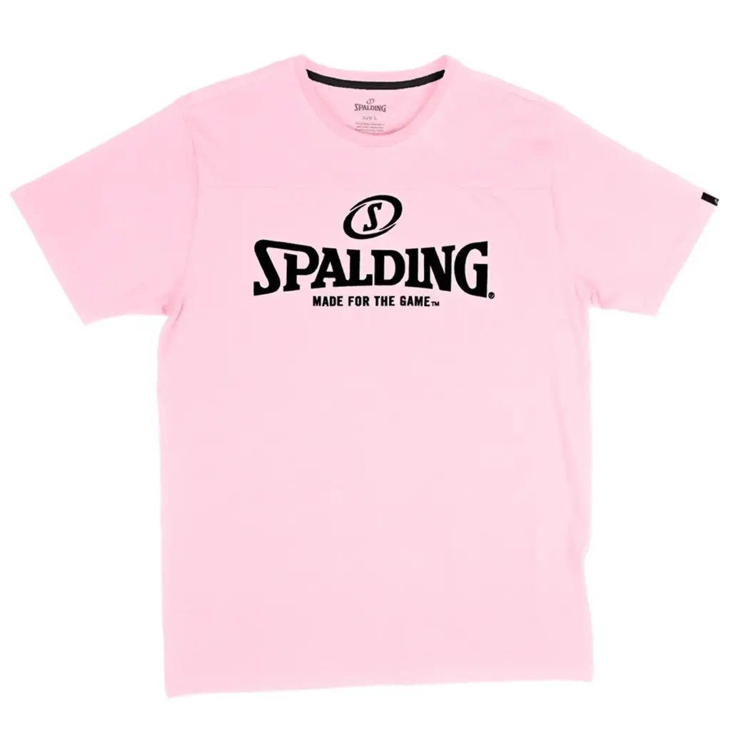 Tee Shirt Essential Logo Spalding White (XS, Rose)