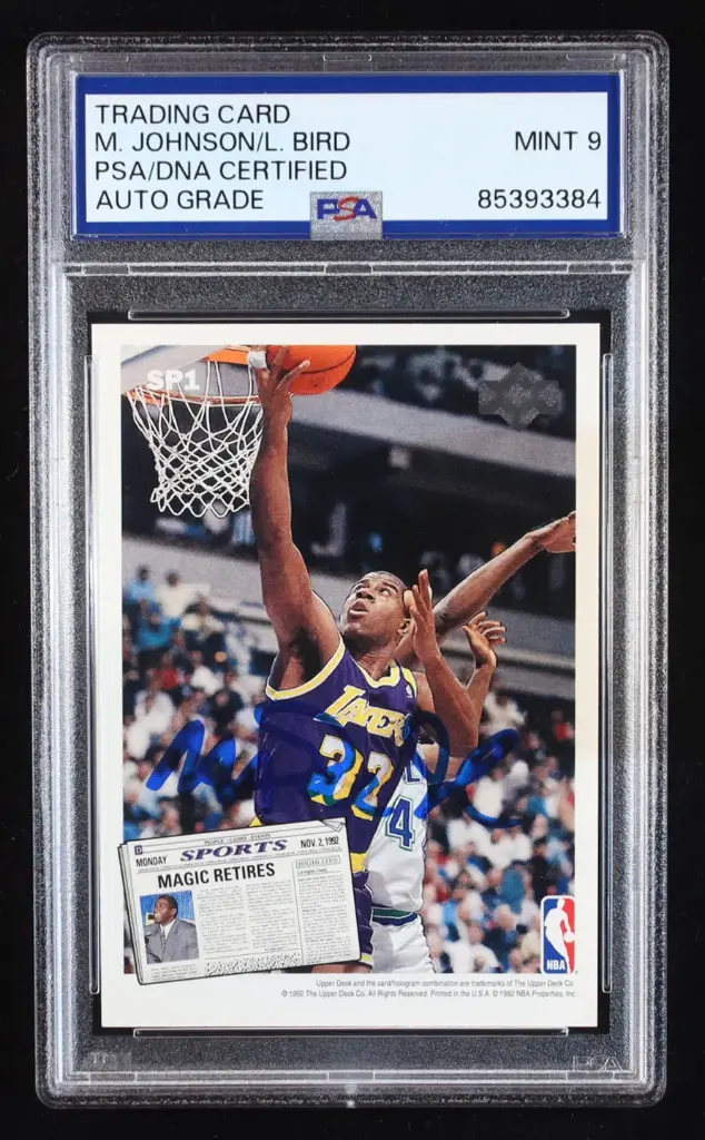 Collector Card Signée par Magic et Bird PS9