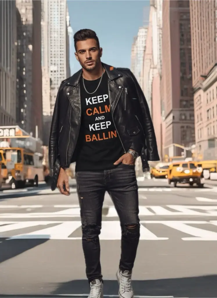 keep calm and keep Ballin (Noir, XS)