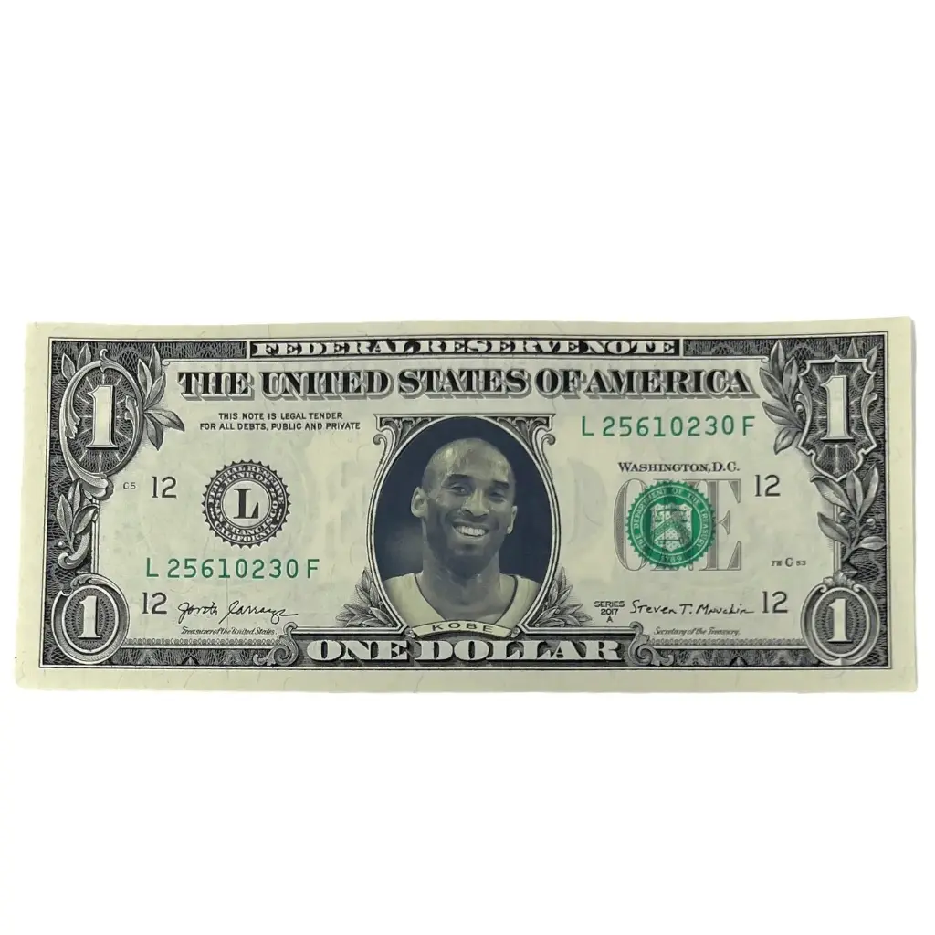 One dollar bill Kobe Bryant 