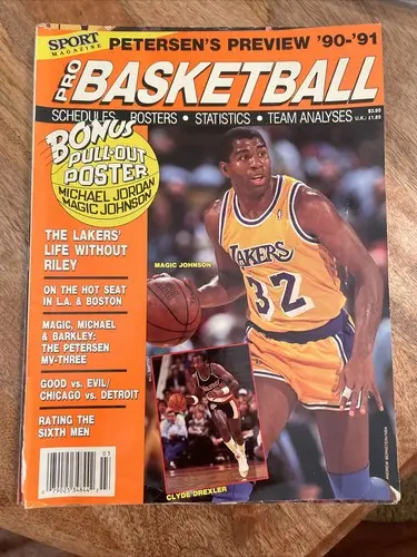 Sport Magazine Pro Basketball Bonus poster magic/jordan