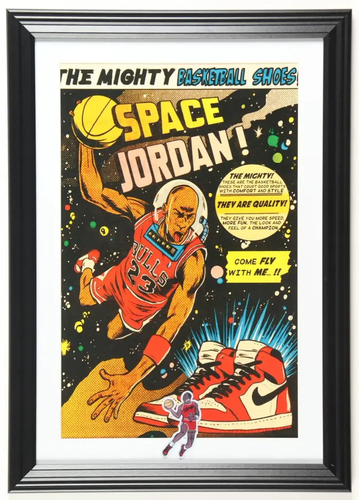 Cadre uS Michael jordan 33cmx48,2cm