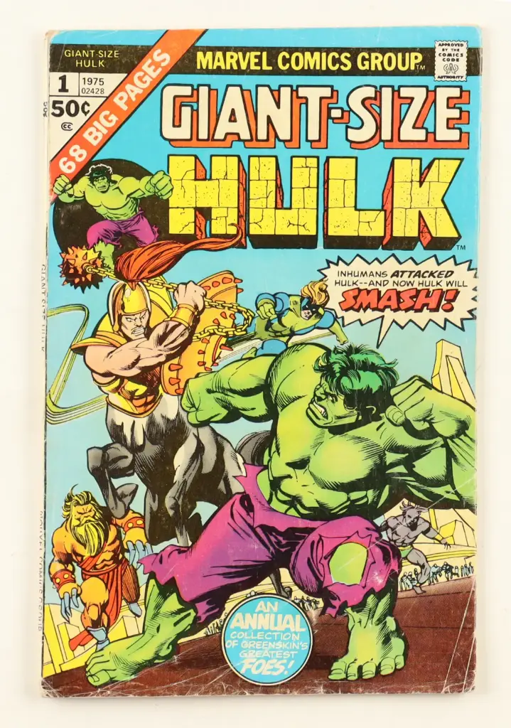 Collector Comics book USA 1975 Giant size Hulk ( vendu sous cadre)