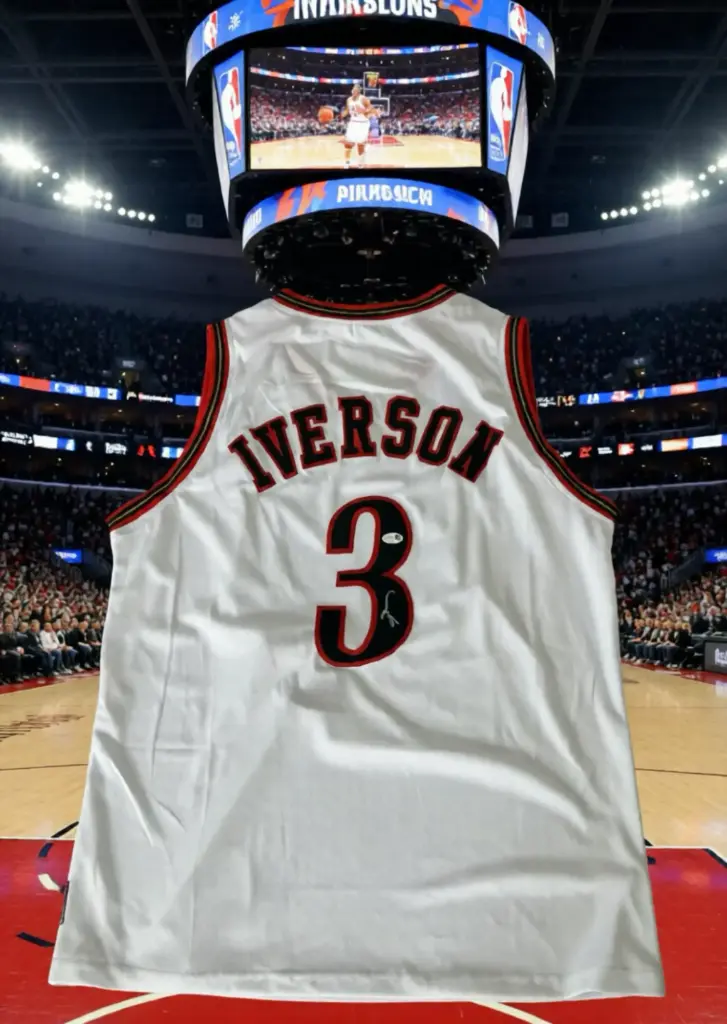 Maillot Replica signé à la main par Allen Iverson