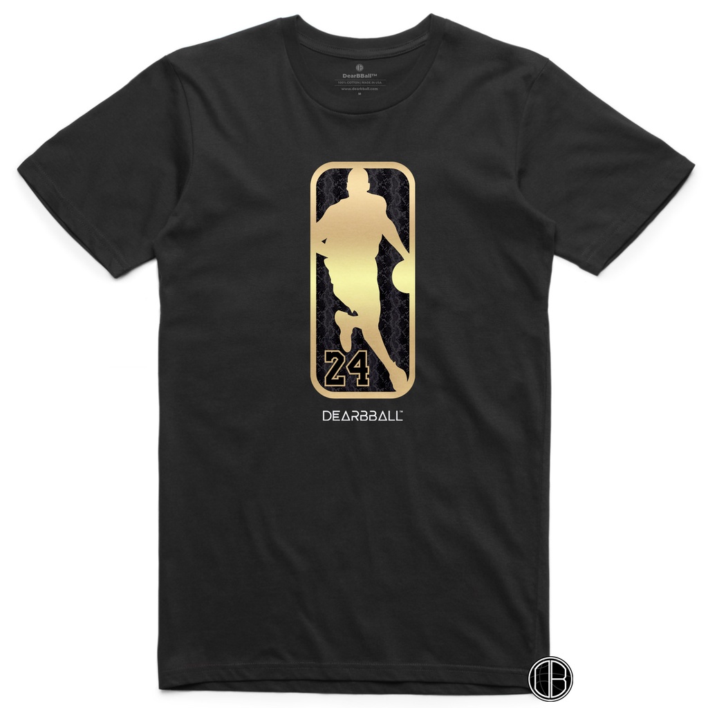 T-Shirt Mamba Logo Gold 24 Snake Skin Edition (XS, Noir)