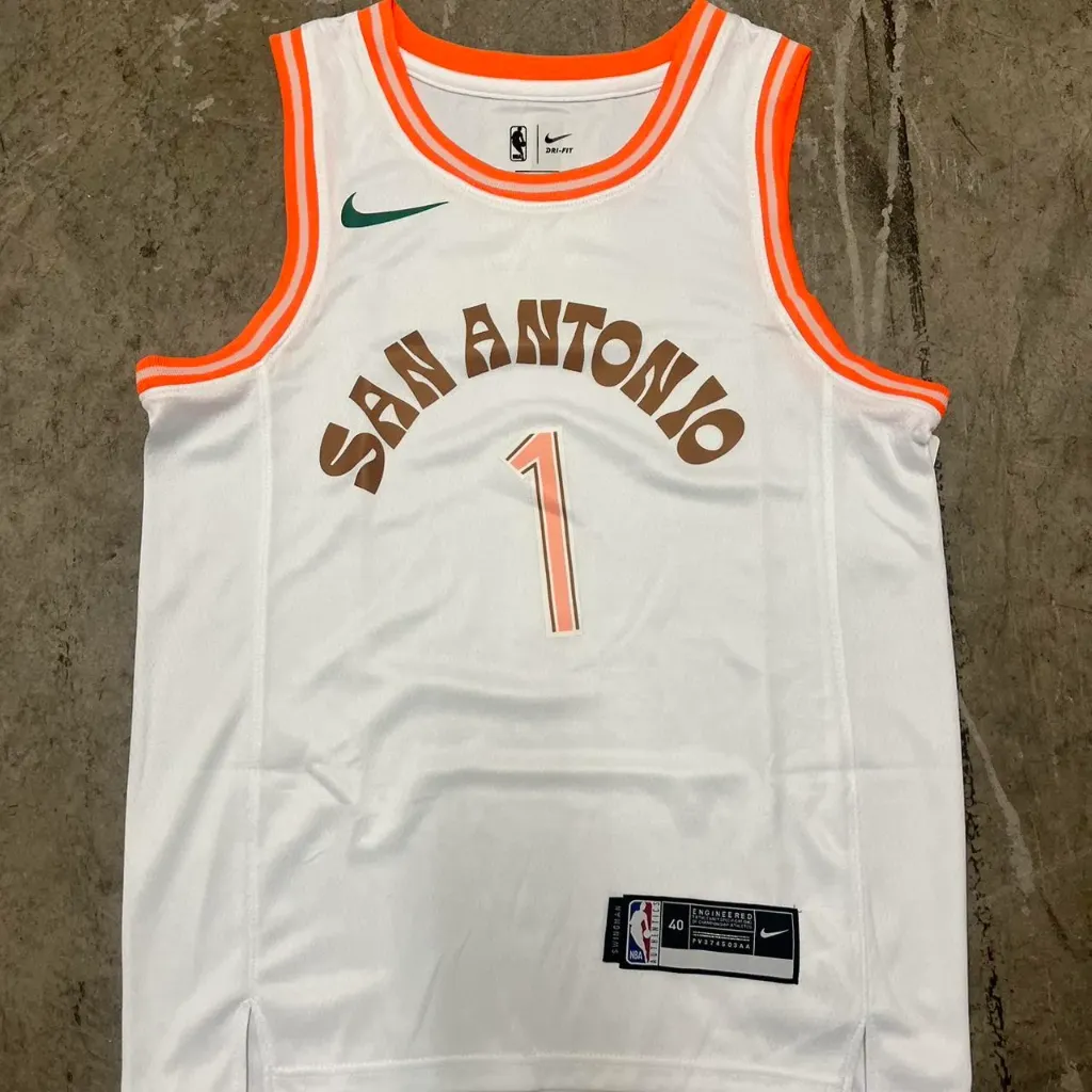 Maillot Wemby Viva spurs Blanc