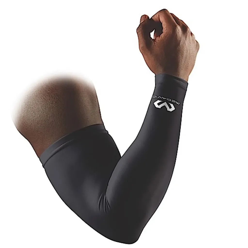 Manchon Compression Mc David Blanc (paire) (S-M, noir)