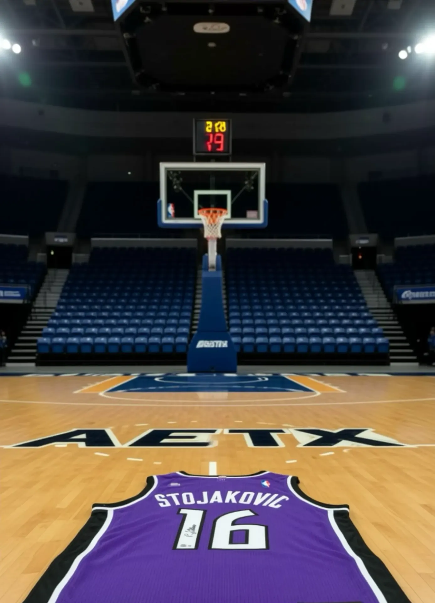 Maillot Kings Signé à la main par Peja stojakovic