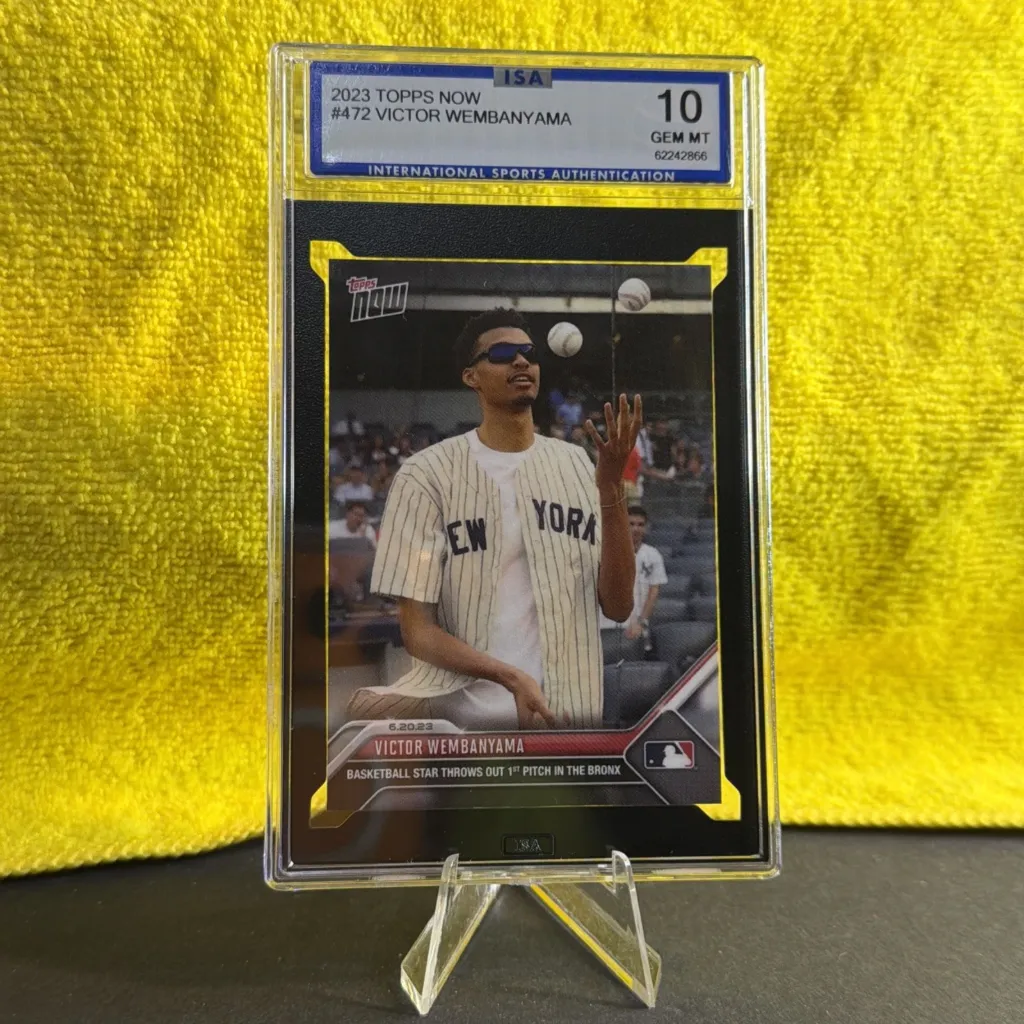 Wembanyama #472 2023 Topps Now Graded 10 ISA