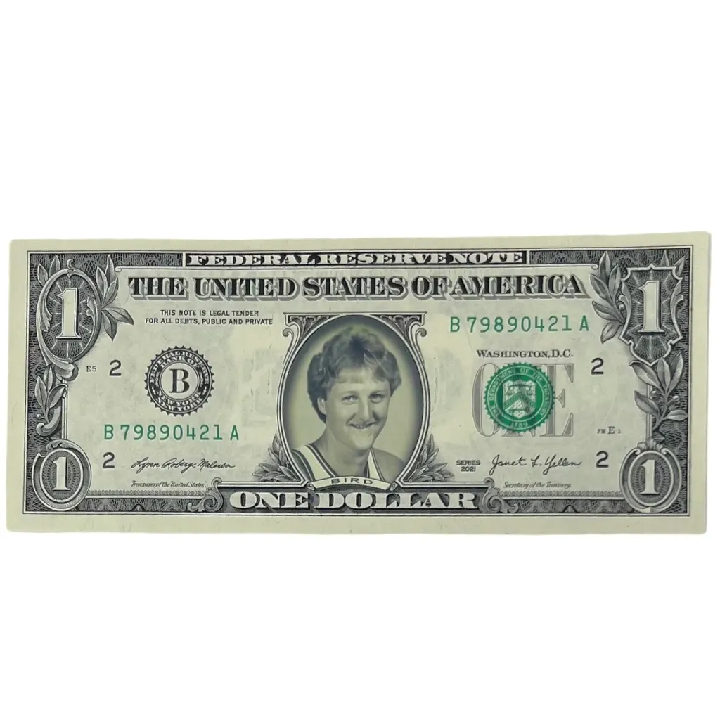 one dollar bill bird