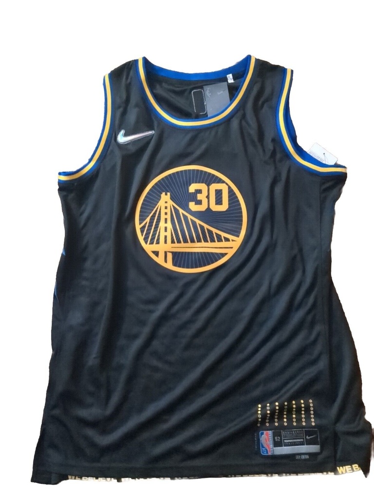 Maillot Warriors Curry Nike Brodé Taille M