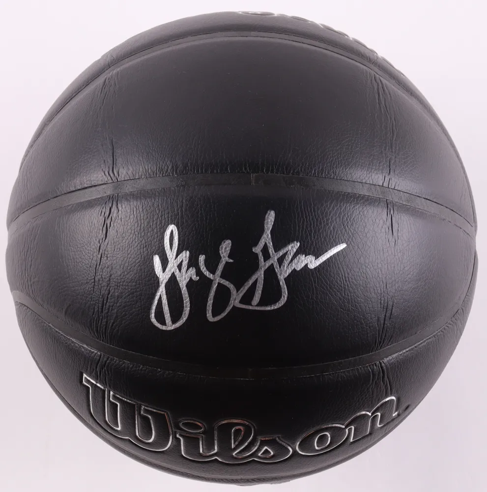 Ballon signé black édition Spurs Gervin auto