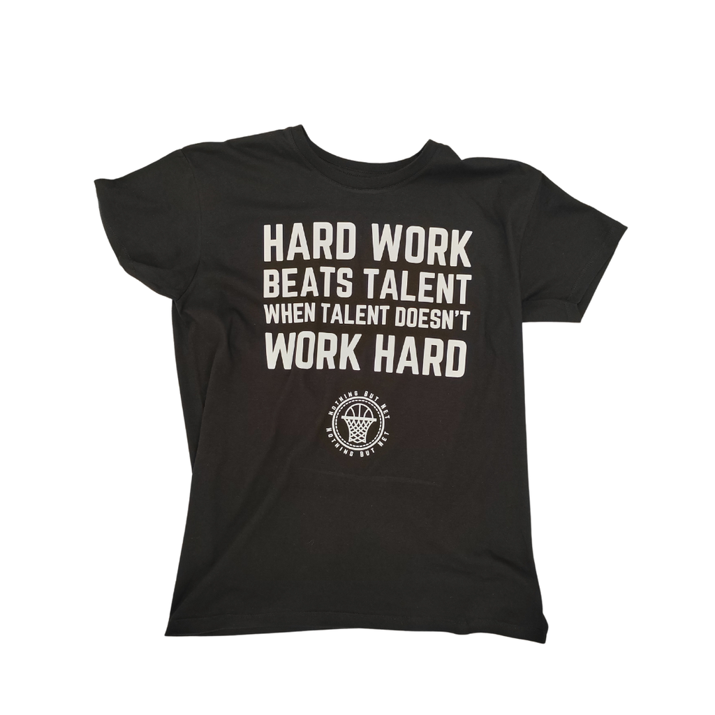 Tshirt NBN Basketball "Work Hard" (Noir, XS)