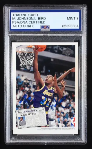 Collector Card Signée par Magic et Bird PS9