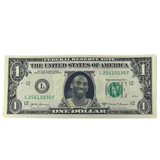 One dollar bill Kobe Bryant 