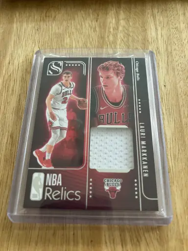 Lauri markkanen NBA Relic game used patch