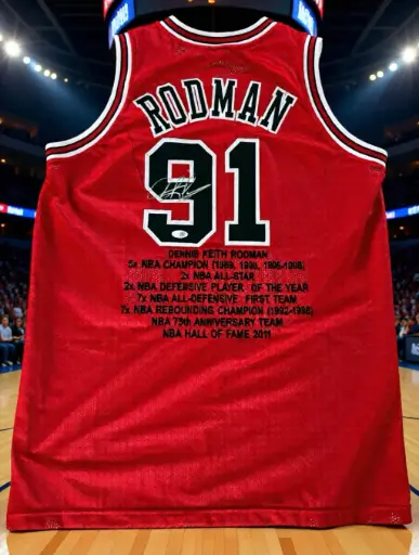 Maillot Replica Rodman Stats 