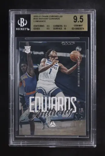 Anthony Edwards panini luminance 2020-2021  9.5 #143