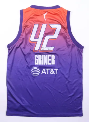 WNBA Britney Griner maillot officiel signé à la main