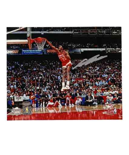 Photo singée à la main Dominique Wilkins